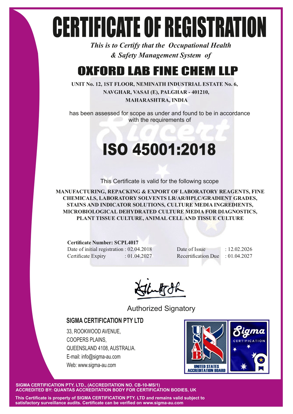 ISO 45001-2018